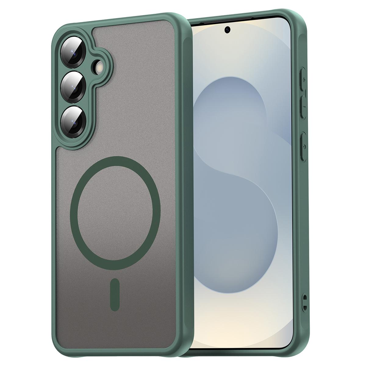 For Samsung Galaxy S25+ Case Compatible with MagSafe Anti Drop PC+TPU Phone Cover Green
For Samsung Galaxy S25+ Case Compatible with MagSafe Anti Drop PC+TPU Phone Cover Green