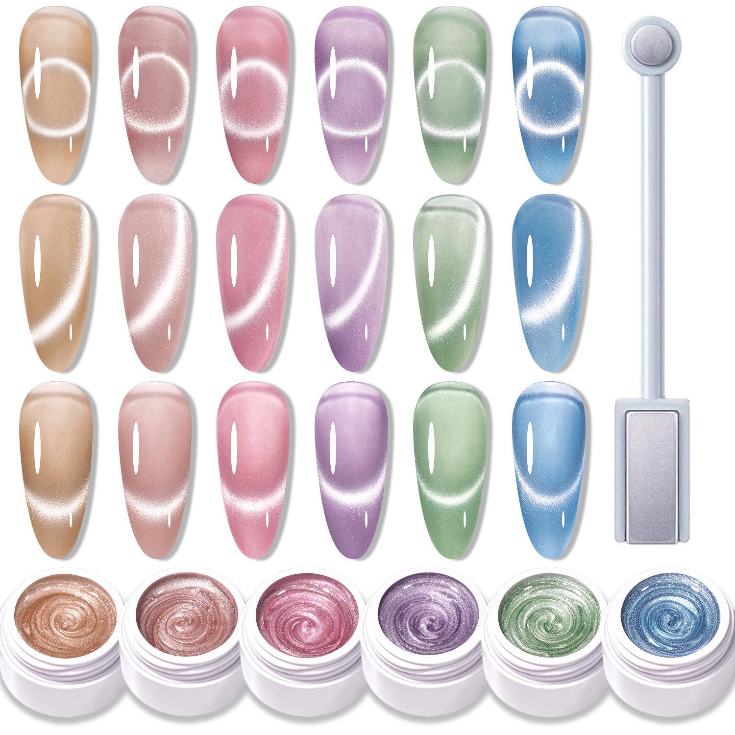 2025 Glass Glacier Cat Eye Gel Polish - 6 Flashy Colors, Porcelain White, Translucent, Whitening Ice Effect
2025 Glass Glacier Cat Eye Gel Polish - 6 Flashy Colors, Porcelain White, Translucent, Whitening Ice Effect