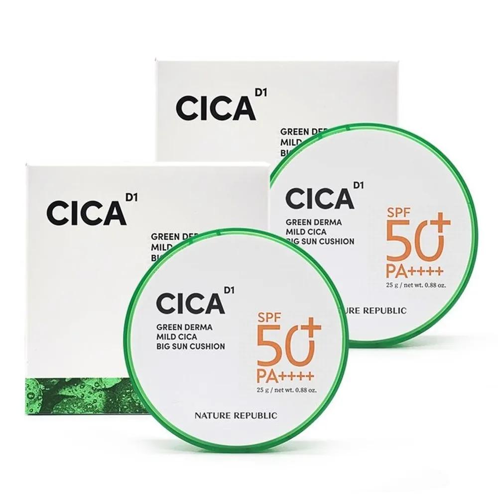 Nature Republic Green Derma Mild Cica Big Sun Cushion 25g x 2
Nature Republic Green Derma Mild Cica Big Sun Cushion 25g x 2