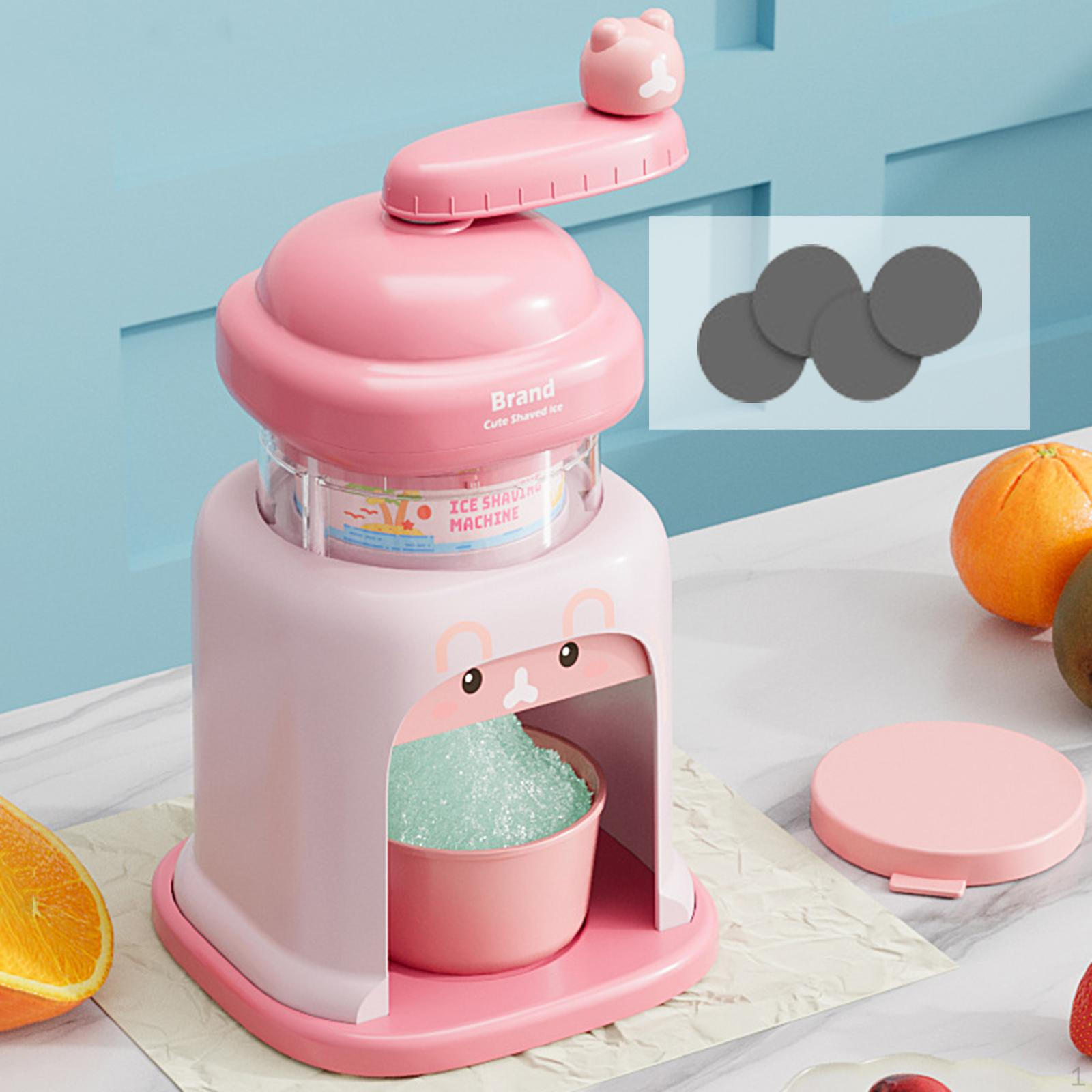 Hand Crank Ice Crusher for Making Smoothies Portable Practical Manual Shaved Machine Bar Pink with 1 Bowl
Hand Crank Ice Crusher for Making Smoothies Portable Practical Manual Shaved Machine Bar Pink with 1 Bowl