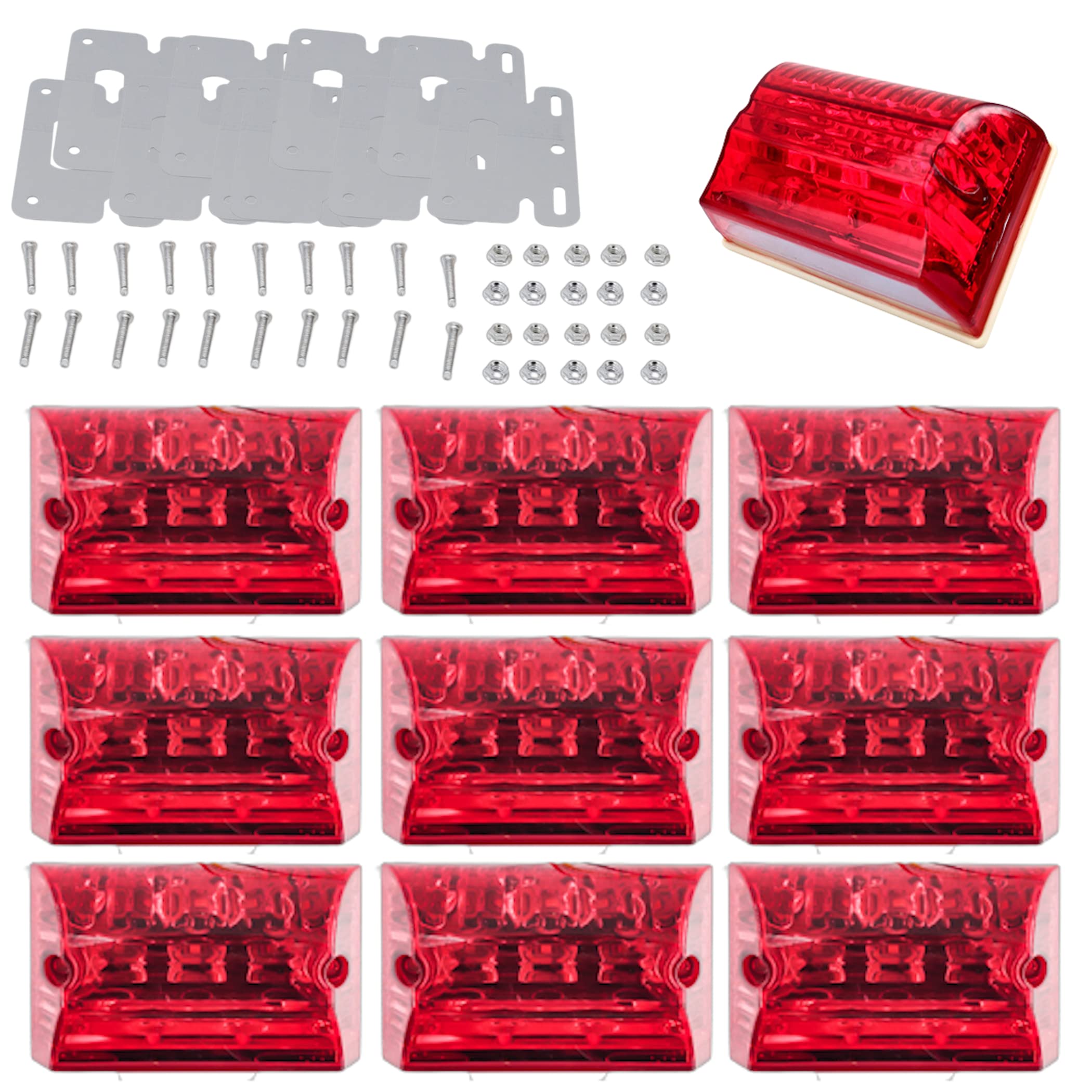Lezalic Side Marker 24V Downlight LED Truck Decotora Under Light Large Vehicle Lamp Dress Up Universal 10 Piece Set 10 Piece (Red Set)
Lezalic Side Marker 24V Downlight LED Truck Decotora Under Light Large Vehicle Lamp Dress Up Universal 10 Piece Set 10 Piece (Red Set)
