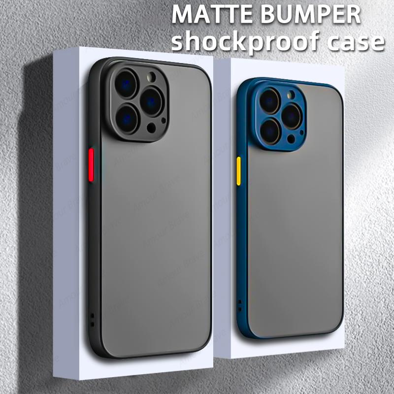 Matte Bumper Case For iPhone 15 Pro Max 12 13 Mini Coque For iPhone 14 13 12 11 Pro Max XR XS 14 15 Plus Shockproof Phone Cover
Matte Bumper Case For iPhone 15 Pro Max 12 13 Mini Coque For iPhone 14 13 12 11 Pro Max XR XS 14 15 Plus Shockproof Phone Cover