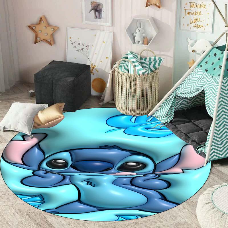 Stitch Themed Round Rug Flannel Soft Comfortable Non-Slip Floor Carpet For Kids Room Playroom Home Decor Gift 80x80cm
Stitch Themed Round Rug Flannel Soft Comfortable Non-Slip Floor Carpet For Kids Room Playroom Home Decor Gift 80x80cm