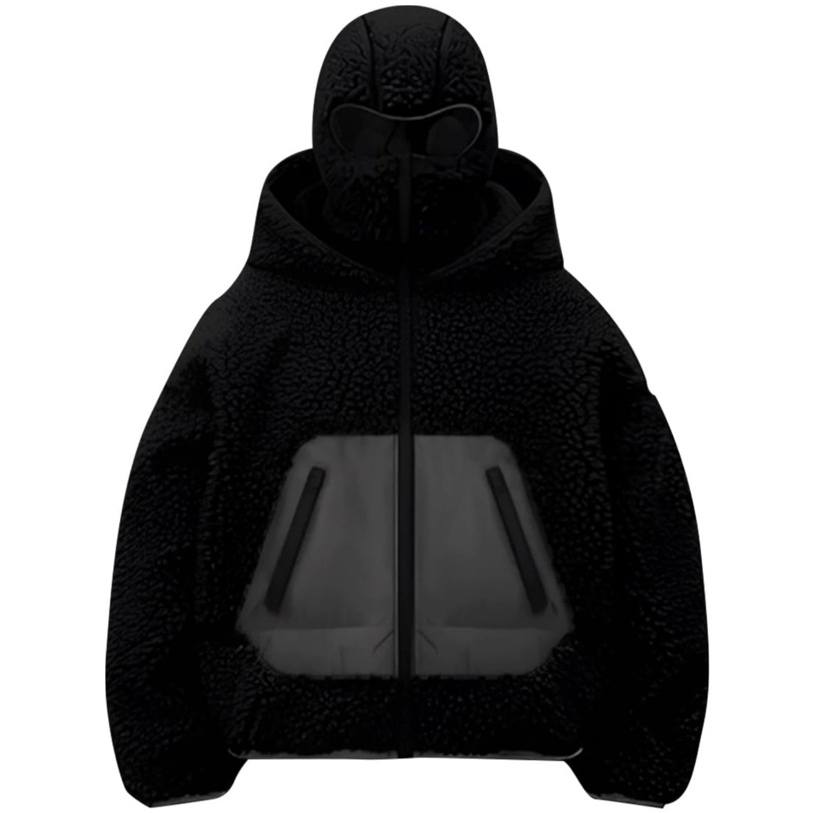 Мужская повседневная флисовая куртка-худи спортивного стиля из двух частей, мужская уличная теплая куртка с капюшоном и маской XL чёрный
Мужская повседневная флисовая куртка-худи спортивного стиля из двух частей, мужская уличная теплая куртка с капюшоном и маской XL чёрный