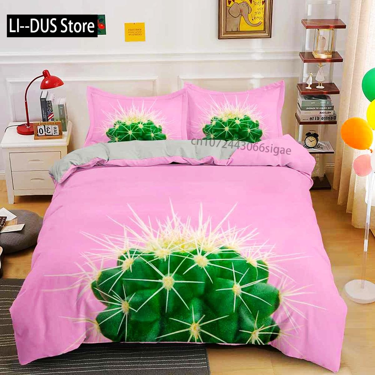 Comforter Cactus Tropical Plants Print Bedding Set For Kids Teens Polyester Fresh Style Double Queen King Size Comforter (quilt)-EU Single(135*200cm)3pcs
Comforter Cactus Tropical Plants Print Bedding Set For Kids Teens Polyester Fresh Style Double Queen King Size Comforter (quilt)-EU Single(135*200cm)3pcs