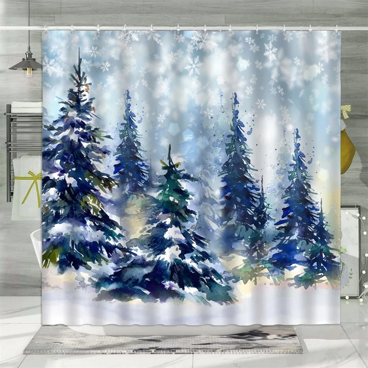 Christmas Shower Curtain, Winter Snowman Santa Claus Gnome Farm Farmhouse Cartoon Truck Christmas Tree Snowflake Bathroom Deco W60H190(CM)-1 Pcs
Christmas Shower Curtain, Winter Snowman Santa Claus Gnome Farm Farmhouse Cartoon Truck Christmas Tree Snowflake Bathroom Deco W60H190(CM)-1 Pcs