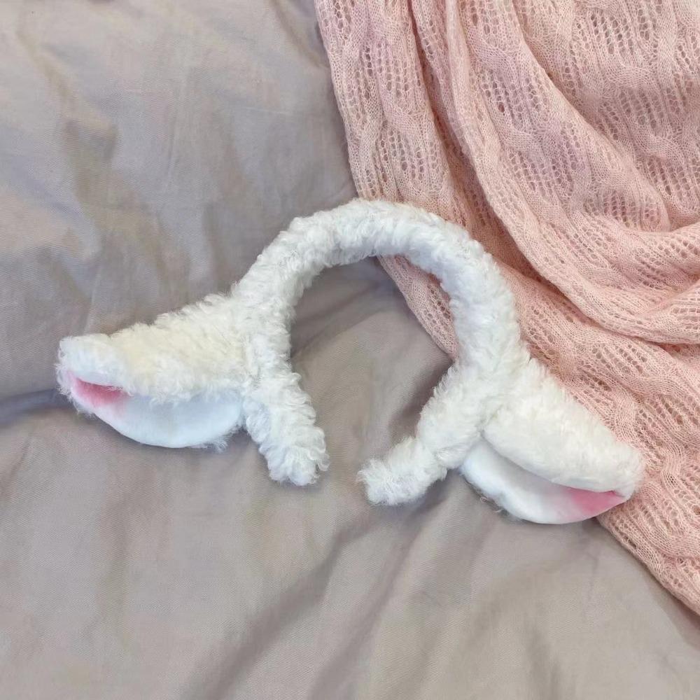 Sweet Lamb Ear Headband Anti-slip Cartoon Hairband Fashion Plush Hair Hoop Face Washing Use білий
Sweet Lamb Ear Headband Anti-slip Cartoon Hairband Fashion Plush Hair Hoop Face Washing Use білий