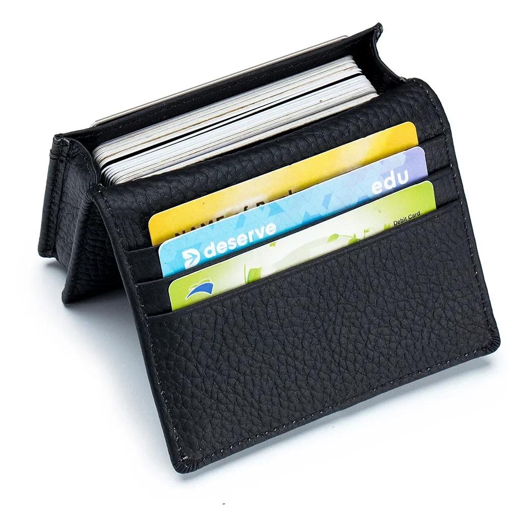 Real Leather Credit Business Mini Card Wallet Man Women Smart Card Holder Slim Money Case Coin Purse Small Soft Cow Leather Bag
Real Leather Credit Business Mini Card Wallet Man Women Smart Card Holder Slim Money Case Coin Purse Small Soft Cow Leather Bag