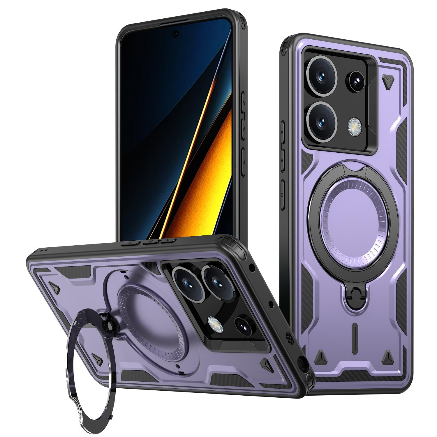 For Xiaomi Poco X6 5G Magnetic Case Military Protection PC+TPU Kickstand Phone Cover
For Xiaomi Poco X6 5G Magnetic Case Military Protection PC+TPU Kickstand Phone Cover