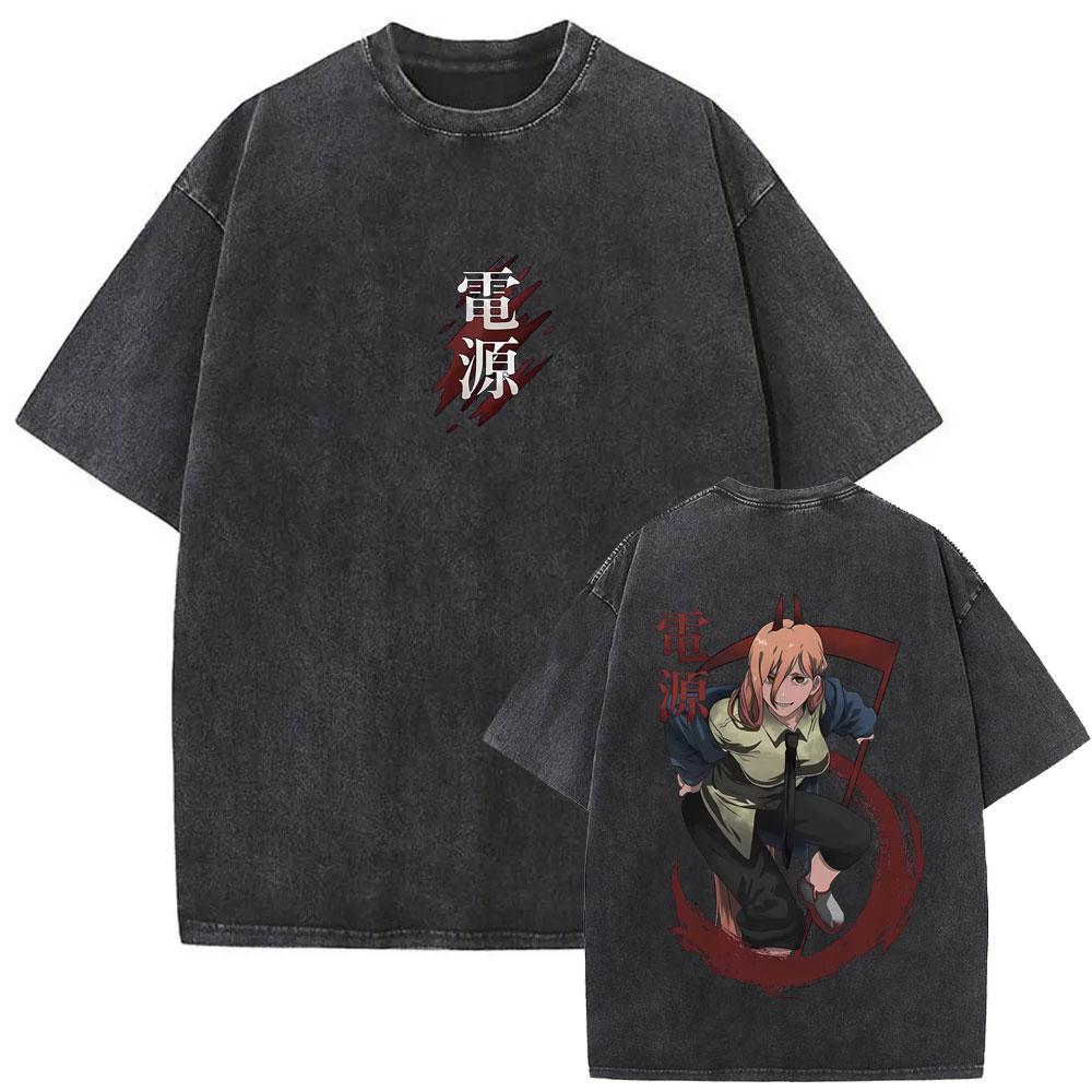 Vintage Washed Anime Chainsaw Man Hayakawa Aki Summon Fox Devil Kon Graphic T Shirts Men Women Manga Harajuku Oversized Tshirts S
Vintage Washed Anime Chainsaw Man Hayakawa Aki Summon Fox Devil Kon Graphic T Shirts Men Women Manga Harajuku Oversized Tshirts S