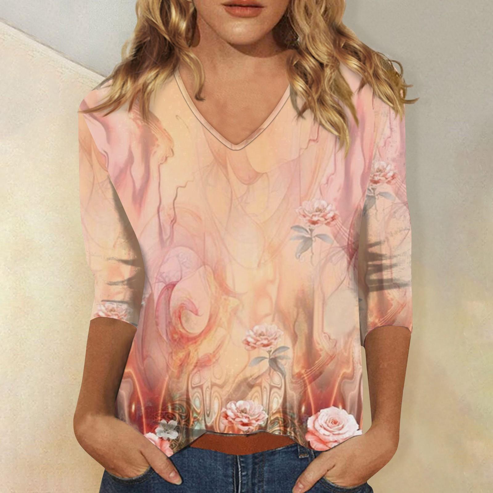 Рубашки с рукавом 3/4 для женщин, милые футболки с графическим принтом, блузки, повседневные базовые топы на пуговицах больших размеров, пуловеры XXL оранжевый
Рубашки с рукавом 3/4 для женщин, милые футболки с графическим принтом, блузки, повседневные базовые топы на пуговицах больших размеров, пуловеры XXL оранжевый