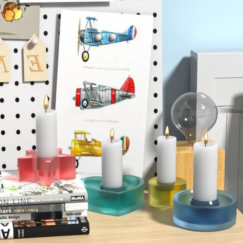 1 Pcs Candle Holder Silicone Mold Heart/Star/Round Candlestick Holder Casting Mould Concrete Resin Molds Rod Taper Candle Holder D
1 Pcs Candle Holder Silicone Mold Heart/Star/Round Candlestick Holder Casting Mould Concrete Resin Molds Rod Taper Candle Holder D