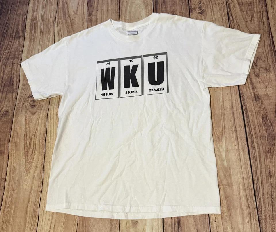 Vintage Y2K Western Kentucky University WKU Chemistry Elements Graphic Size L 4XL
Vintage Y2K Western Kentucky University WKU Chemistry Elements Graphic Size L 4XL