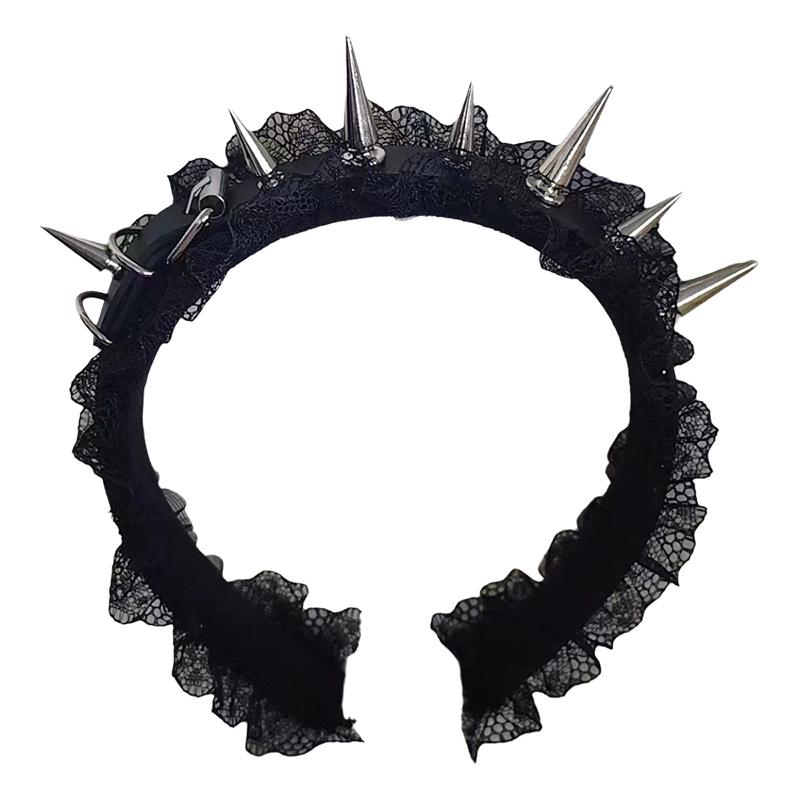 Stylish Goth Punk Headwear for Women Metal Rivet Headband Fashion Hair Band Cosplay Accessory Silver Golden Hair Decoration One Size чорний
Stylish Goth Punk Headwear for Women Metal Rivet Headband Fashion Hair Band Cosplay Accessory Silver Golden Hair Decoration One Size чорний