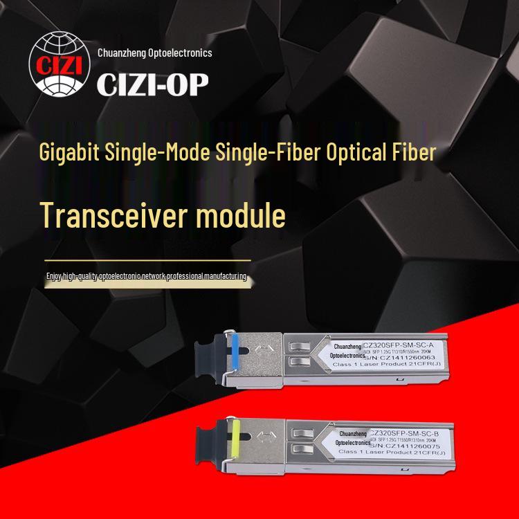 Гігабітний одномодовий одноволоконний оптичний трансиверний модуль CZ320 SFP для комутатора
Гігабітний одномодовий одноволоконний оптичний трансиверний модуль CZ320 SFP для комутатора