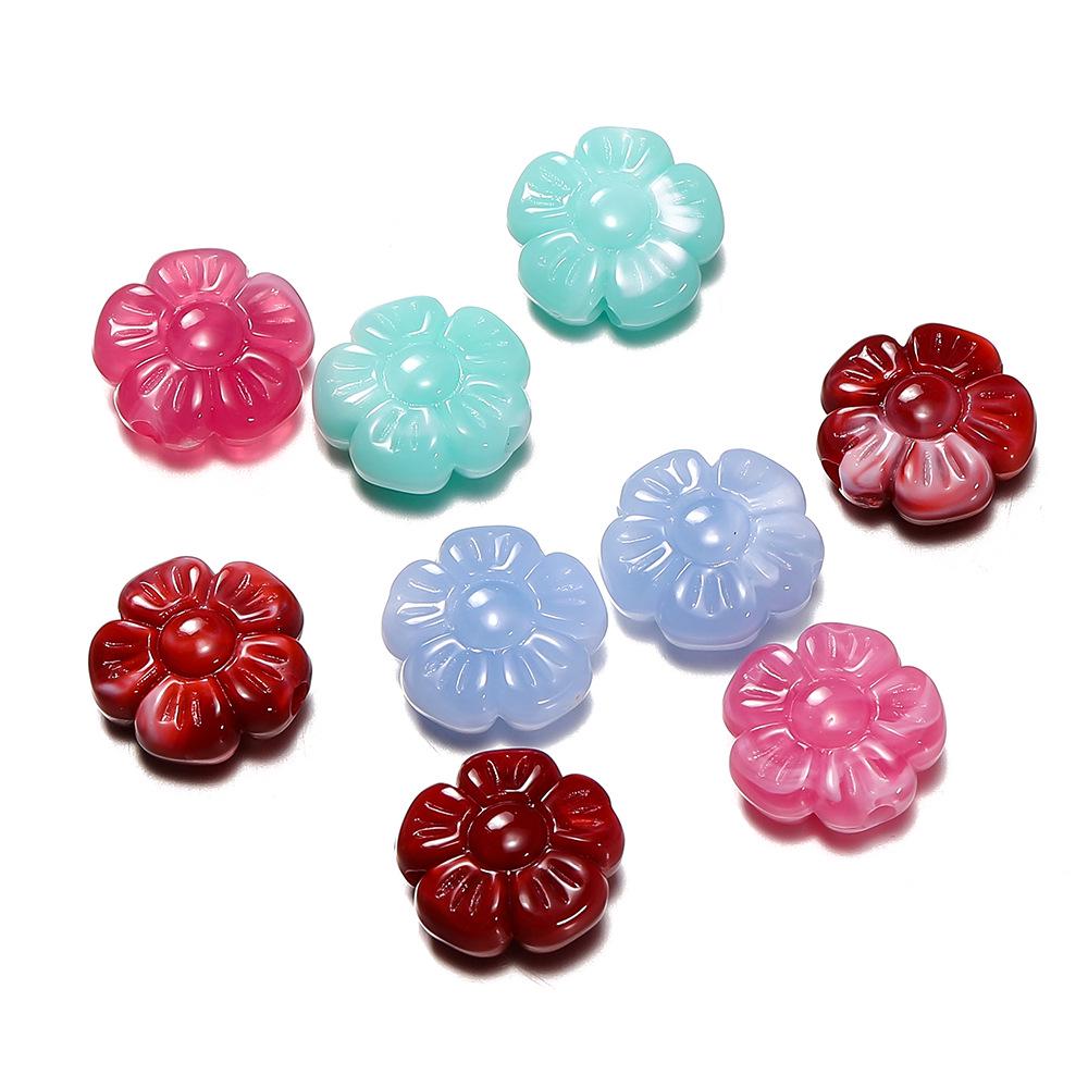 Разноцветные акриловые бусины имитации камня в форме пятилепесткового цветка для DIY ювелирных изделий и разделителей для браслетов 20 pieces (15.5*16mm)
Разноцветные акриловые бусины имитации камня в форме пятилепесткового цветка для DIY ювелирных изделий и разделителей для браслетов 20 pieces (15.5*16mm)