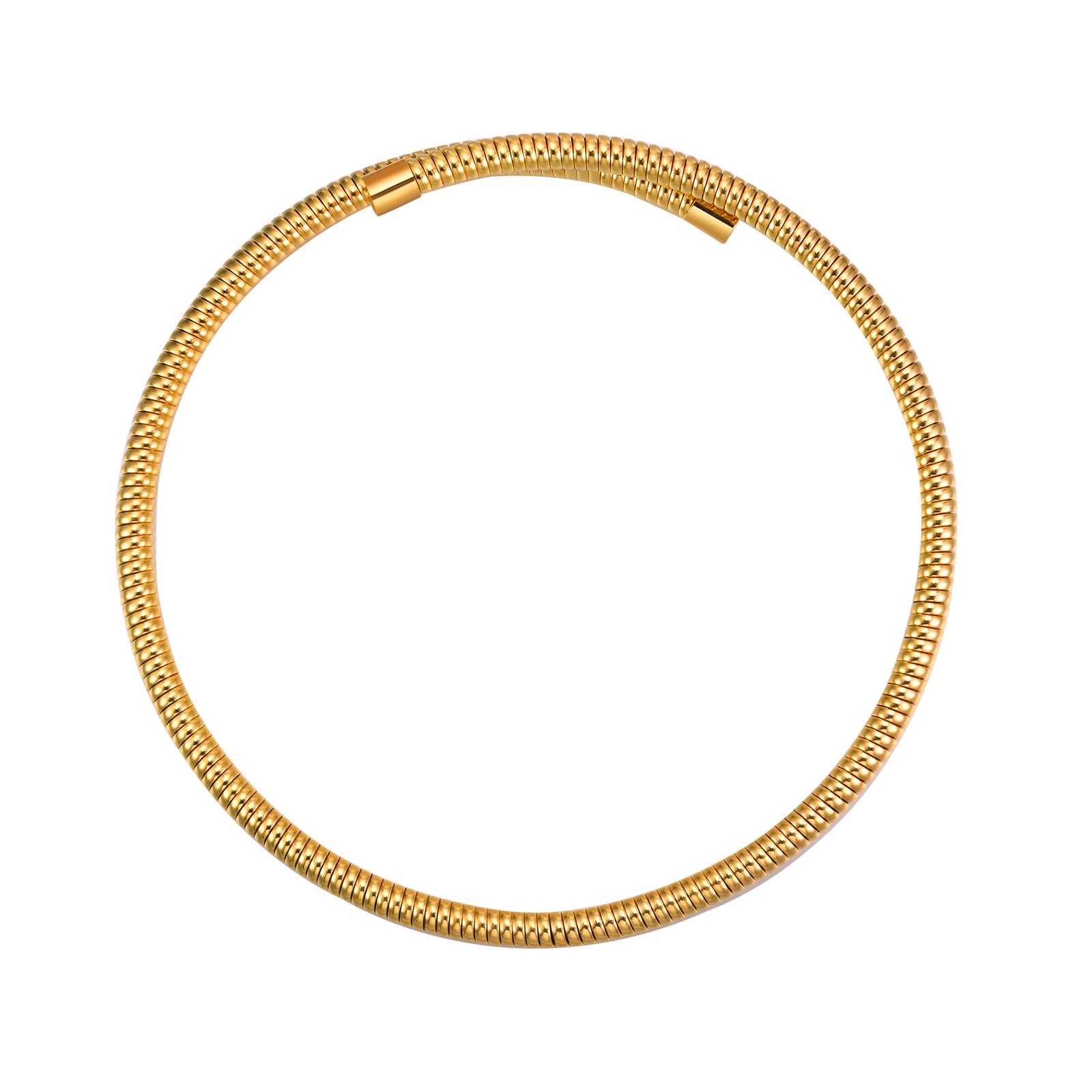 Women Torques Necklace, Adjustable Open Choker Snake Collar Stretch Statement Jewelry
Women Torques Necklace, Adjustable Open Choker Snake Collar Stretch Statement Jewelry
