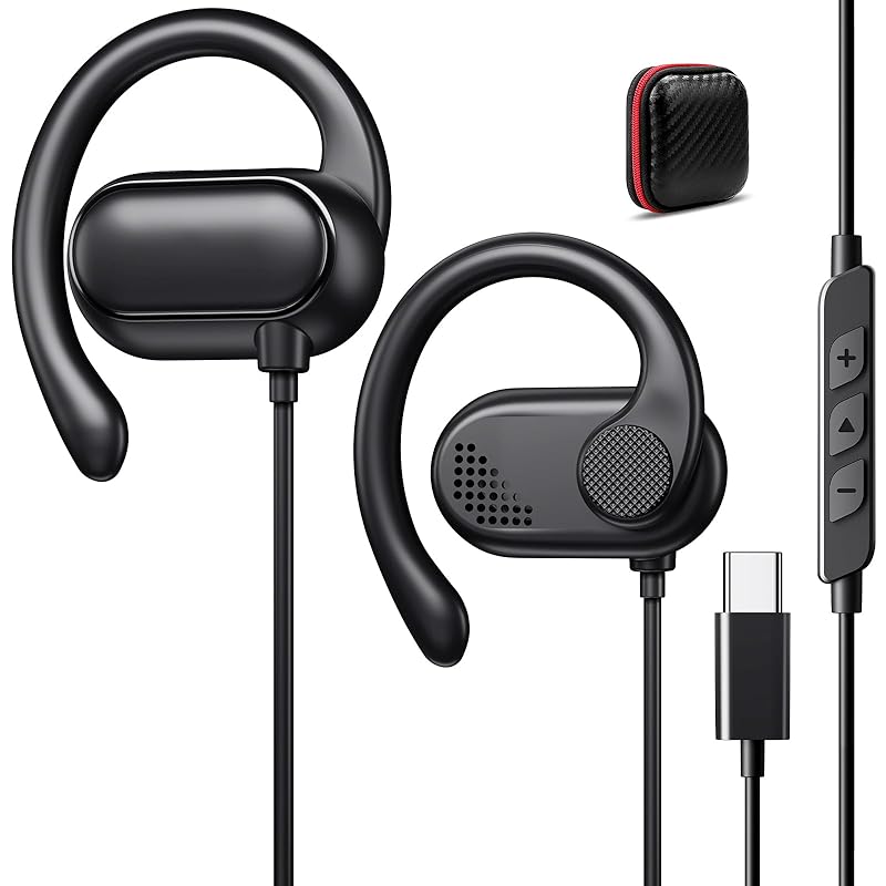 earphones wired type c with microphone open year ear hook type don t cover your ears No delay Call available Volume control Compatible iPhone 16
earphones wired type c with microphone open year ear hook type don t cover your ears No delay Call available Volume control Compatible iPhone 16