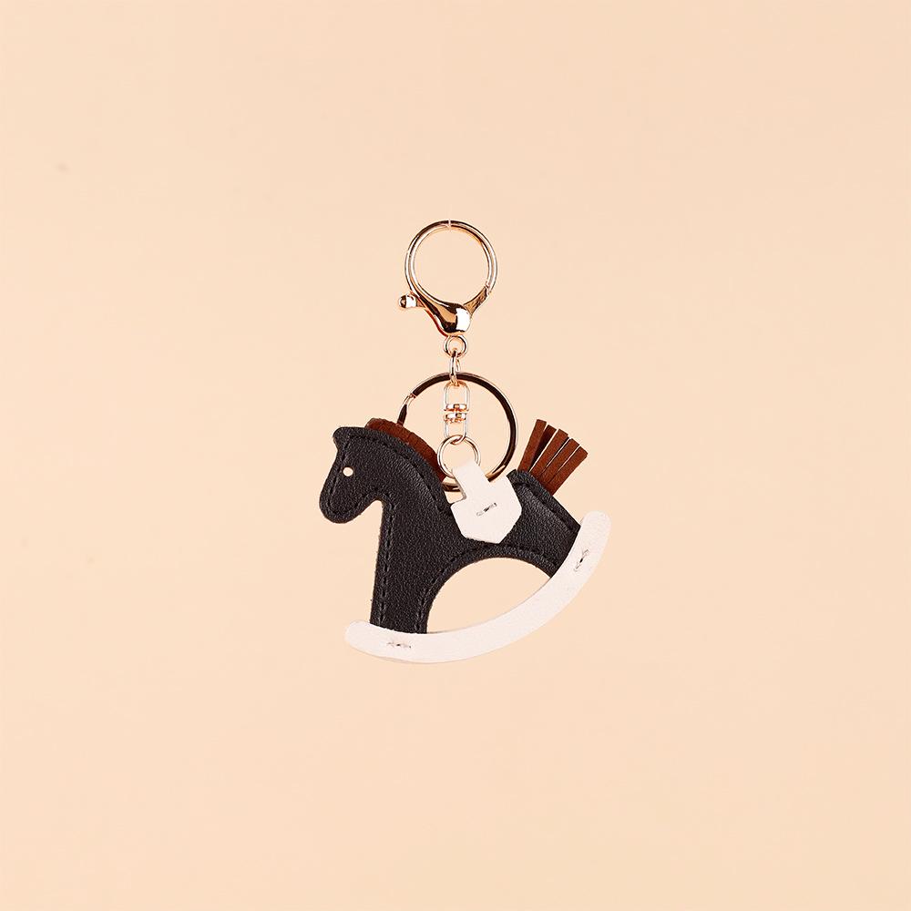 Cute Rocking Horse Pendant - PU Leather Wooden Horse Bag Charm & Keychain
Cute Rocking Horse Pendant - PU Leather Wooden Horse Bag Charm & Keychain