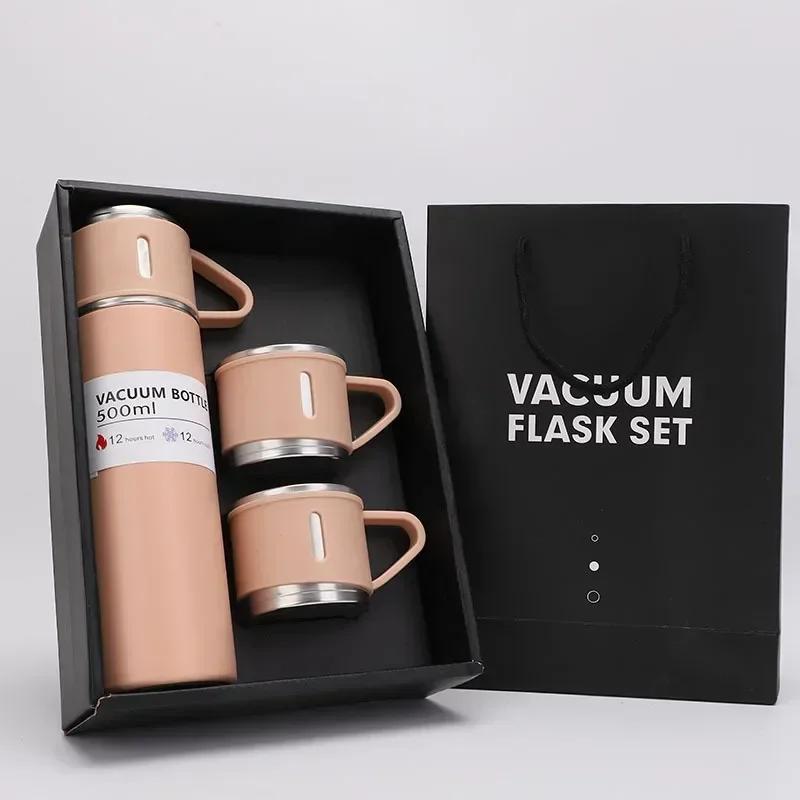 500ML 304 Stainless Steel Vacuum Insulated Bottle Gift Set Coffee Mug Business Style Insulated Water Bottle for Tea Coffee Drink 500ml розовый
500ML 304 Stainless Steel Vacuum Insulated Bottle Gift Set Coffee Mug Business Style Insulated Water Bottle for Tea Coffee Drink 500ml розовый