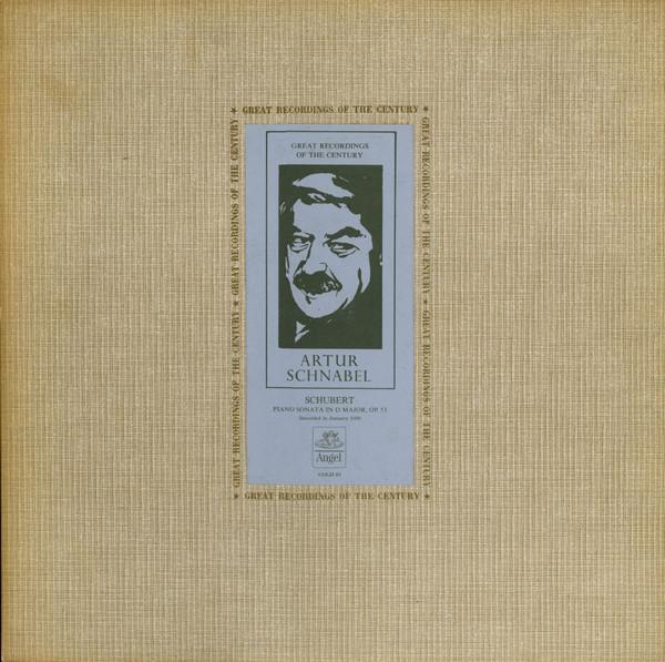 LP Record ARTUR SCHNABEL Schubert Piano Sonata In D Major O COLH83 ANGEL 1961 US Classical Used
LP Record ARTUR SCHNABEL Schubert Piano Sonata In D Major O COLH83 ANGEL 1961 US Classical Used