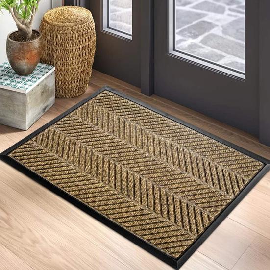 Entry Door Floor Mat Dirt Moisture Absorber Non-Slip Backing Indoor Outdoor Rug All-weather Entrance Mat сірий
Entry Door Floor Mat Dirt Moisture Absorber Non-Slip Backing Indoor Outdoor Rug All-weather Entrance Mat сірий