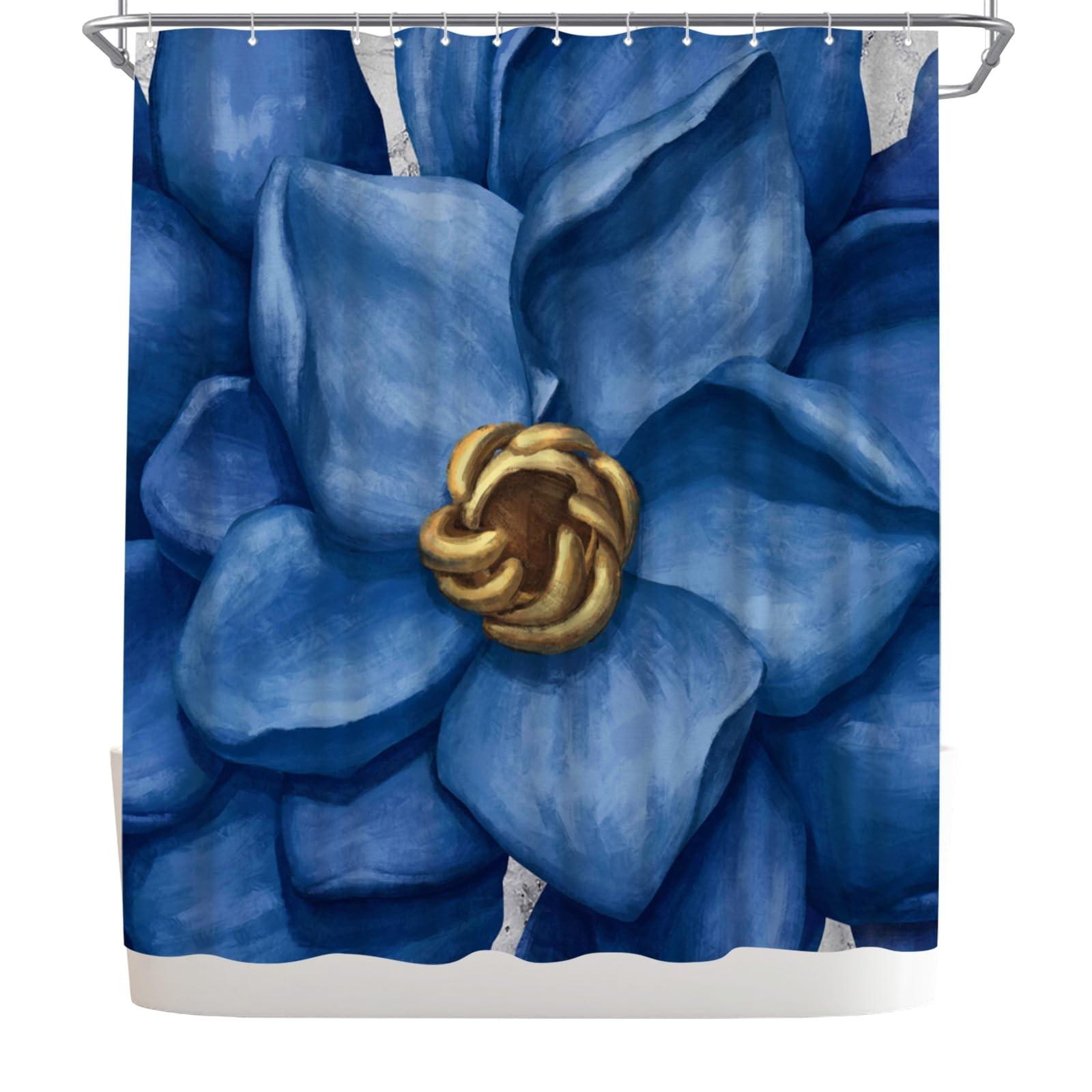 Blue Magnolia Flower Art Shower Curtain Machine Washable All Season Waterproof Privacy Protection Watercolor Design Elegant W60H190(CM)-1 Pcs
Blue Magnolia Flower Art Shower Curtain Machine Washable All Season Waterproof Privacy Protection Watercolor Design Elegant W60H190(CM)-1 Pcs