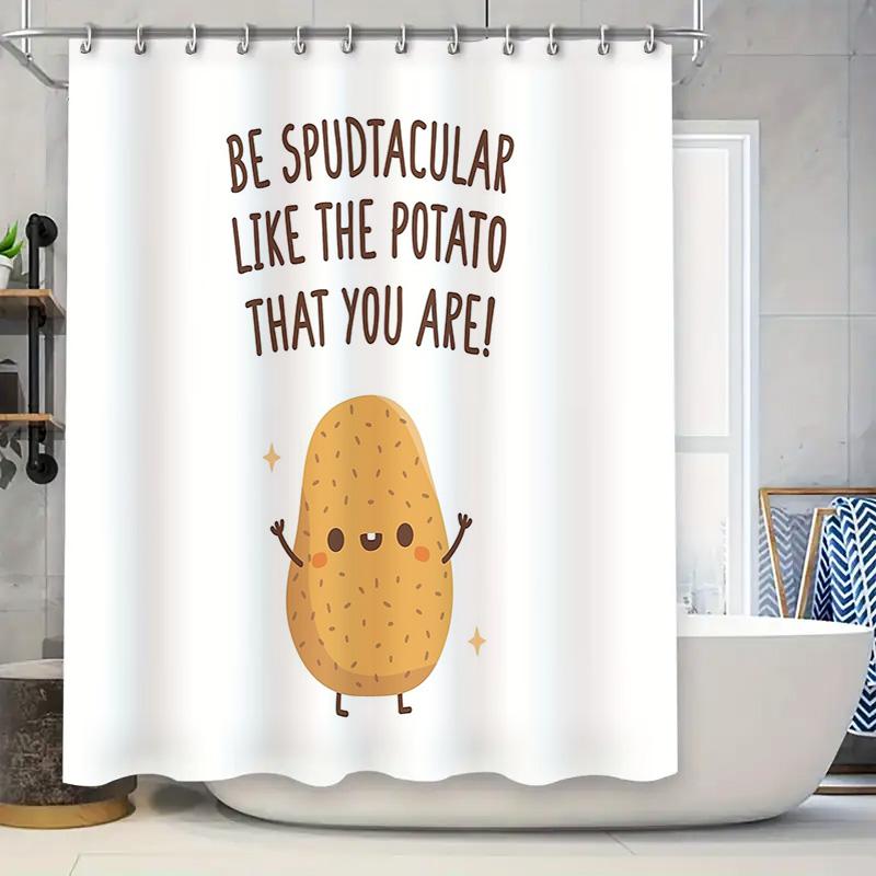 Cute Potato Shower Curtain Farmhouse Kitchen Decor Funny Vegetable Bathroom Set Washable Liner W60H190(CM)-1 Pcs
Cute Potato Shower Curtain Farmhouse Kitchen Decor Funny Vegetable Bathroom Set Washable Liner W60H190(CM)-1 Pcs