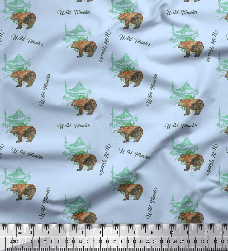 Soimoi Blue Japan Crepe Satin Fabric Bear & Text Print Fabric на метр 42 дюйма 42 Inch Wide - Poly Crepe синий
Soimoi Blue Japan Crepe Satin Fabric Bear & Text Print Fabric на метр 42 дюйма 42 Inch Wide - Poly Crepe синий