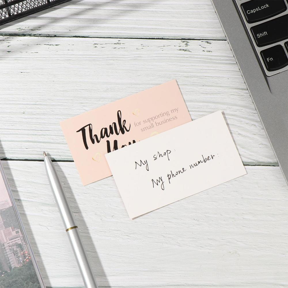 Business Thanks Notes Pink Greeting Cards Gold Heart Thank You For Supporting My Small Business 50PCS
Business Thanks Notes Pink Greeting Cards Gold Heart Thank You For Supporting My Small Business 50PCS