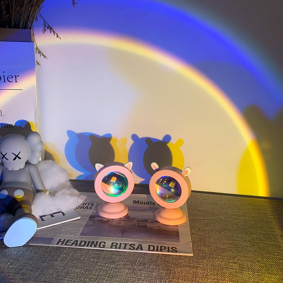 Mini Animal USB Sunset Lamp Led Projector Night Light Table Cat Style Atmosphere Home Bedroom Background Wall Decoration Gift
Mini Animal USB Sunset Lamp Led Projector Night Light Table Cat Style Atmosphere Home Bedroom Background Wall Decoration Gift