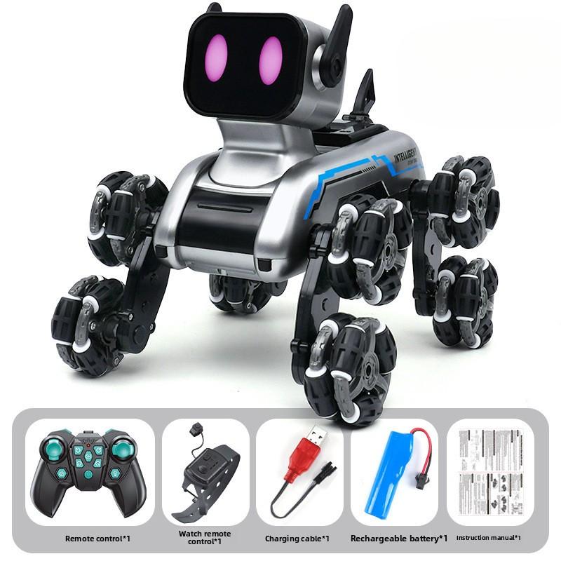 8 Wheel Smart Robot Dog Toy Remote Control Gesture Sensor Stunt Drift Mechanical Robot Dog Music Light Kids Gift чёрный
8 Wheel Smart Robot Dog Toy Remote Control Gesture Sensor Stunt Drift Mechanical Robot Dog Music Light Kids Gift чёрный