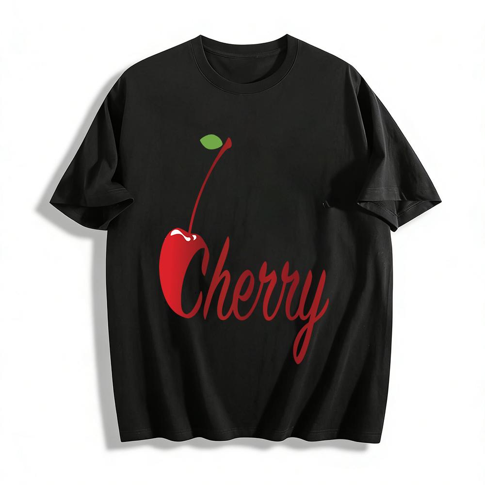 Casual Cherry Letter Print Top Loose Crew Neck Pullover Unisex Versatile T-Shirt For Daily Commute Pure cotton T-shirt XXS
Casual Cherry Letter Print Top Loose Crew Neck Pullover Unisex Versatile T-Shirt For Daily Commute Pure cotton T-shirt XXS