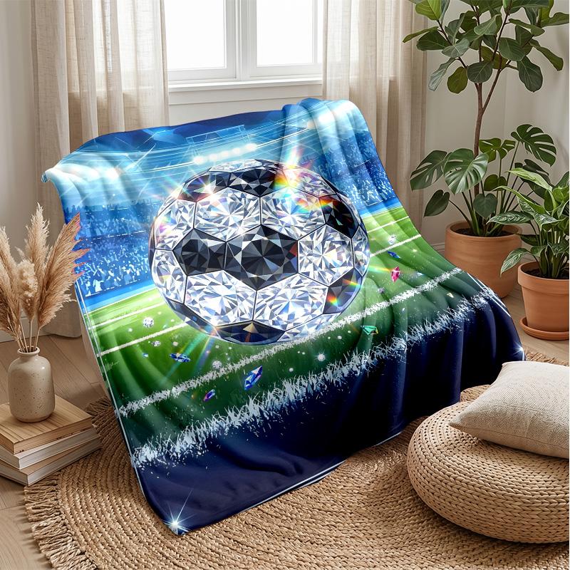 Diamond Soccer Ball blanket Personalized Name Flannel Blanket Soft Cozy Plush Throw for Sofa Bed Lightweight Home Decor 75x90cm
Diamond Soccer Ball blanket Personalized Name Flannel Blanket Soft Cozy Plush Throw for Sofa Bed Lightweight Home Decor 75x90cm