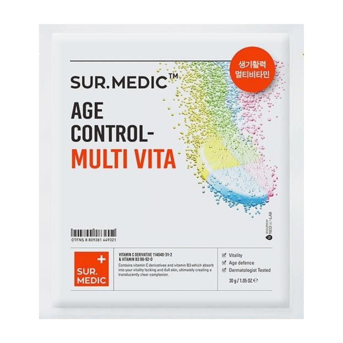 NEOGEN Surmedic Age Control Multi Vita Mask Brightening & Vitalizing Vitamin Sheet Mask 30g (10 Sheets)
NEOGEN Surmedic Age Control Multi Vita Mask Brightening & Vitalizing Vitamin Sheet Mask 30g (10 Sheets)