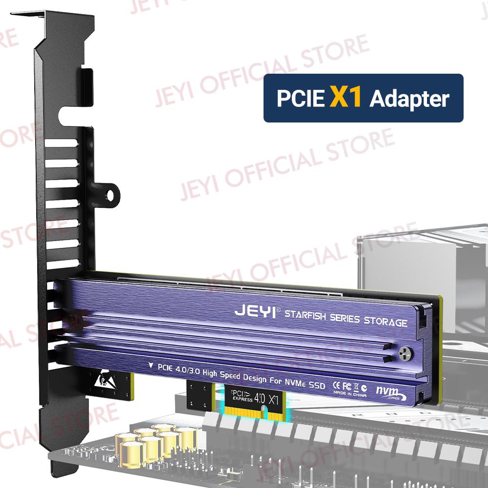 JEYI M.2 NVME to PCIe 4.0 3.0 Adapter With Aluminum SSD Heatsink, NVMe 64Gbps Gen4 PCIE x1 X4 X8 X16 Expansion Card for Desktop M.2 expansion card білий
JEYI M.2 NVME to PCIe 4.0 3.0 Adapter With Aluminum SSD Heatsink, NVMe 64Gbps Gen4 PCIE x1 X4 X8 X16 Expansion Card for Desktop M.2 expansion card білий
