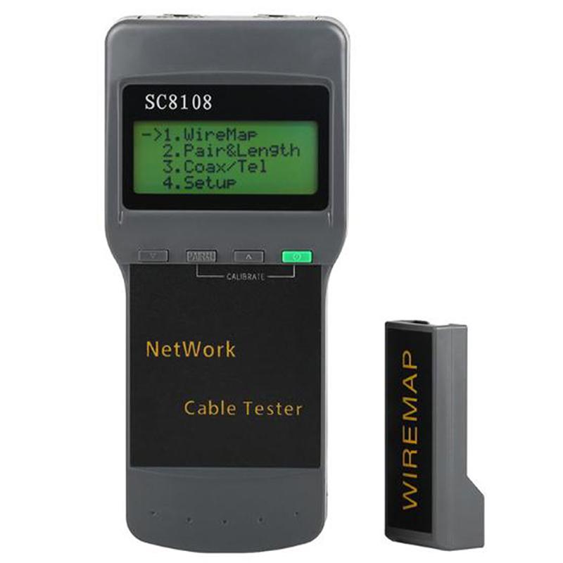Sc8108 Сетевой тестер прибор Rj45 Категория 5E Категория 6 Utp Внеплощадочный тестер кабелей Lan чёрный
Sc8108 Сетевой тестер прибор Rj45 Категория 5E Категория 6 Utp Внеплощадочный тестер кабелей Lan чёрный