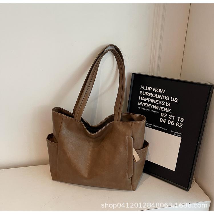 Сумка 2025 женская большая сумка-тоут простая сумка через плечо модная повседневная сумка-подмышка для поездок на работу студенческая сумка для занятий темно-коричневого
Сумка 2025 женская большая сумка-тоут простая сумка через плечо модная повседневная сумка-подмышка для поездок на работу студенческая сумка для занятий темно-коричневого