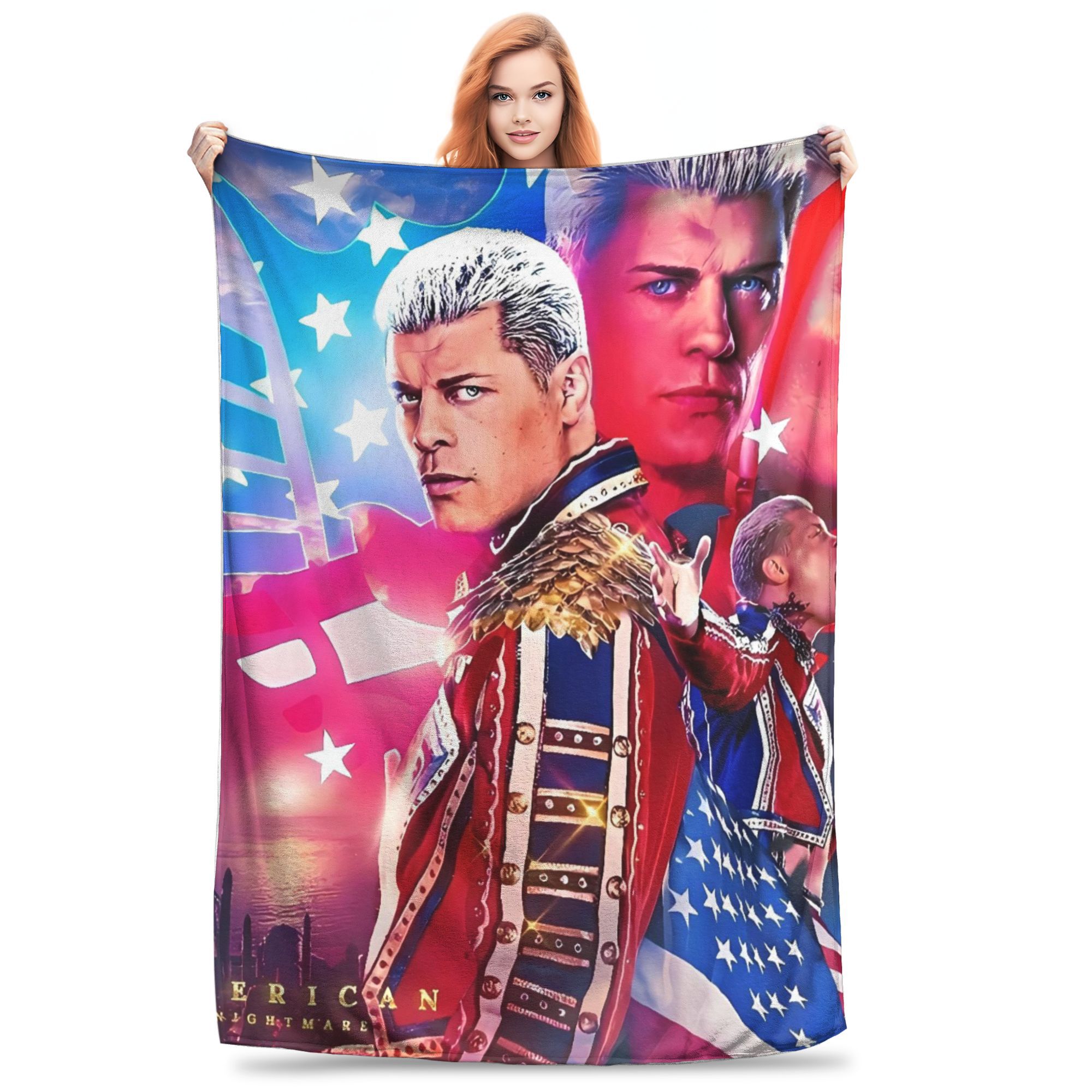 Cody Rhodes Wrestling Flannel Blankets Winter Warm Throw Blanket for Kids Adult Living Room Fluffy Bedspread Sofa Bed Cover 100x150cm
Cody Rhodes Wrestling Flannel Blankets Winter Warm Throw Blanket for Kids Adult Living Room Fluffy Bedspread Sofa Bed Cover 100x150cm