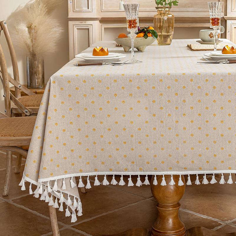 Flower Printed Table Cover featuring Tassels Cotton Linen Table Cloth Naturally Breathable and Comfortable nappe de table Premium 152x152cm1pc
Flower Printed Table Cover featuring Tassels Cotton Linen Table Cloth Naturally Breathable and Comfortable nappe de table Premium 152x152cm1pc
