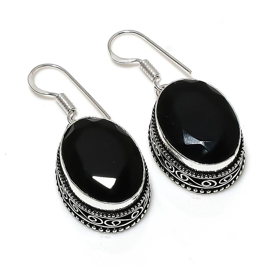 Винтажные серьги ручной работы с черной шпинелью и драгоценным камнем в этническом стиле, 1,50 дюйма, VR-2280
Винтажные серьги ручной работы с черной шпинелью и драгоценным камнем в этническом стиле, 1,50 дюйма, VR-2280
