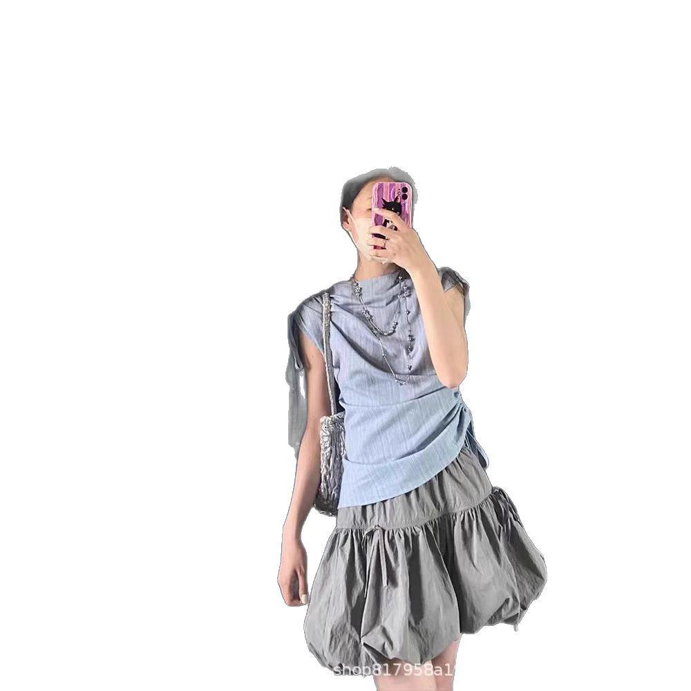 Women s French Retro Blue Sleeveless Drawstring Tie Top - 2025 Sweet & Spicy Design Large
Women s French Retro Blue Sleeveless Drawstring Tie Top - 2025 Sweet & Spicy Design Large