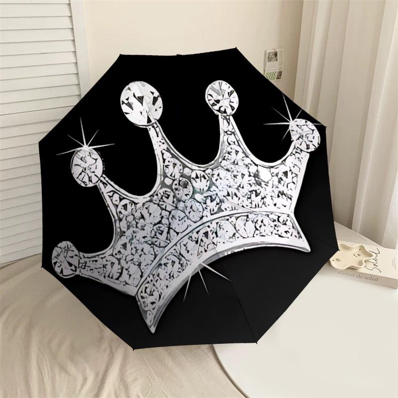 1PC Crown Diamonds Umbrella-8-Rib Reinforced, Automatic Open, Lightweight & Durable, Cute Fashion Accessory for Outdoor-F2693
1PC Crown Diamonds Umbrella-8-Rib Reinforced, Automatic Open, Lightweight & Durable, Cute Fashion Accessory for Outdoor-F2693