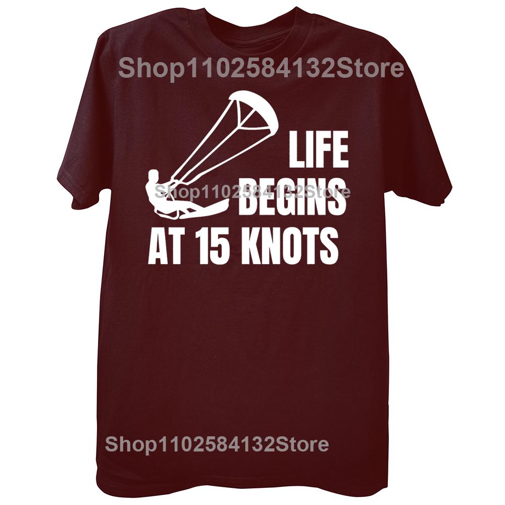Life Begins at 15 Knots Special TShirt Kitesurfing Kiteboarding Flysurfing Kite Top Quality Hip Hop Gift Idea T Shirt 4XL
Life Begins at 15 Knots Special TShirt Kitesurfing Kiteboarding Flysurfing Kite Top Quality Hip Hop Gift Idea T Shirt 4XL