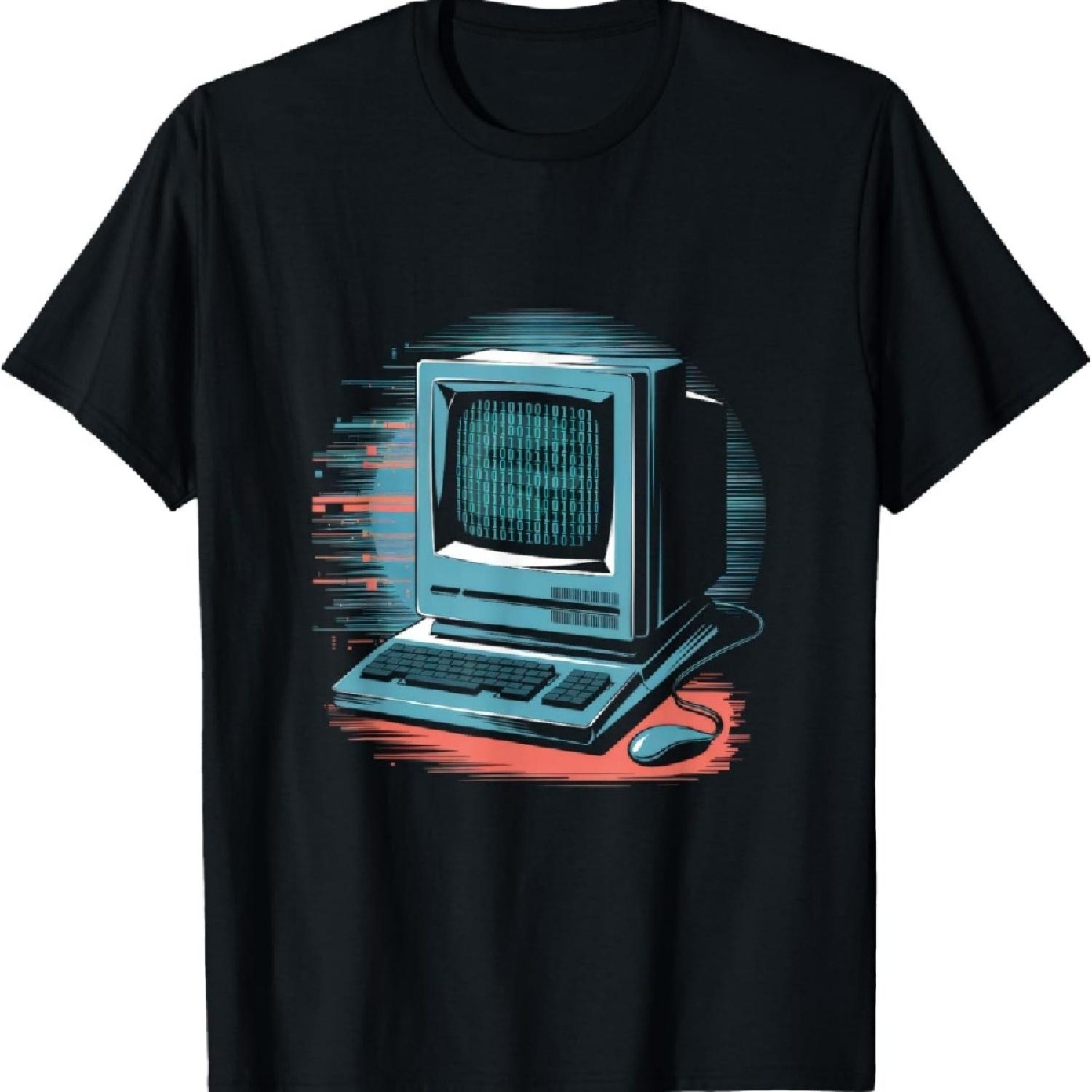 Binary Code Matrix Vintage Computer Hacker T-Shirt XXXXXL
Binary Code Matrix Vintage Computer Hacker T-Shirt XXXXXL