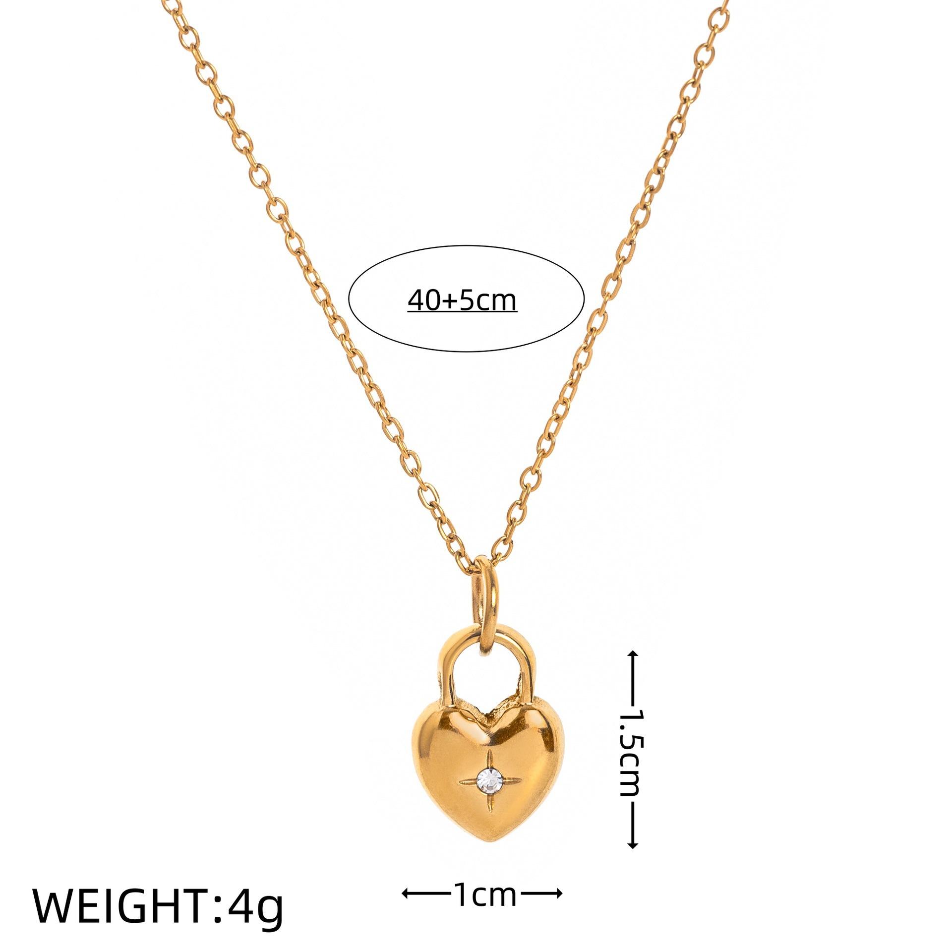 Stainless Steel Valentine S Day Mother S Day Love Lock Necklace Furnace Vacuum Plating 18K Gold Color Retention
Stainless Steel Valentine S Day Mother S Day Love Lock Necklace Furnace Vacuum Plating 18K Gold Color Retention