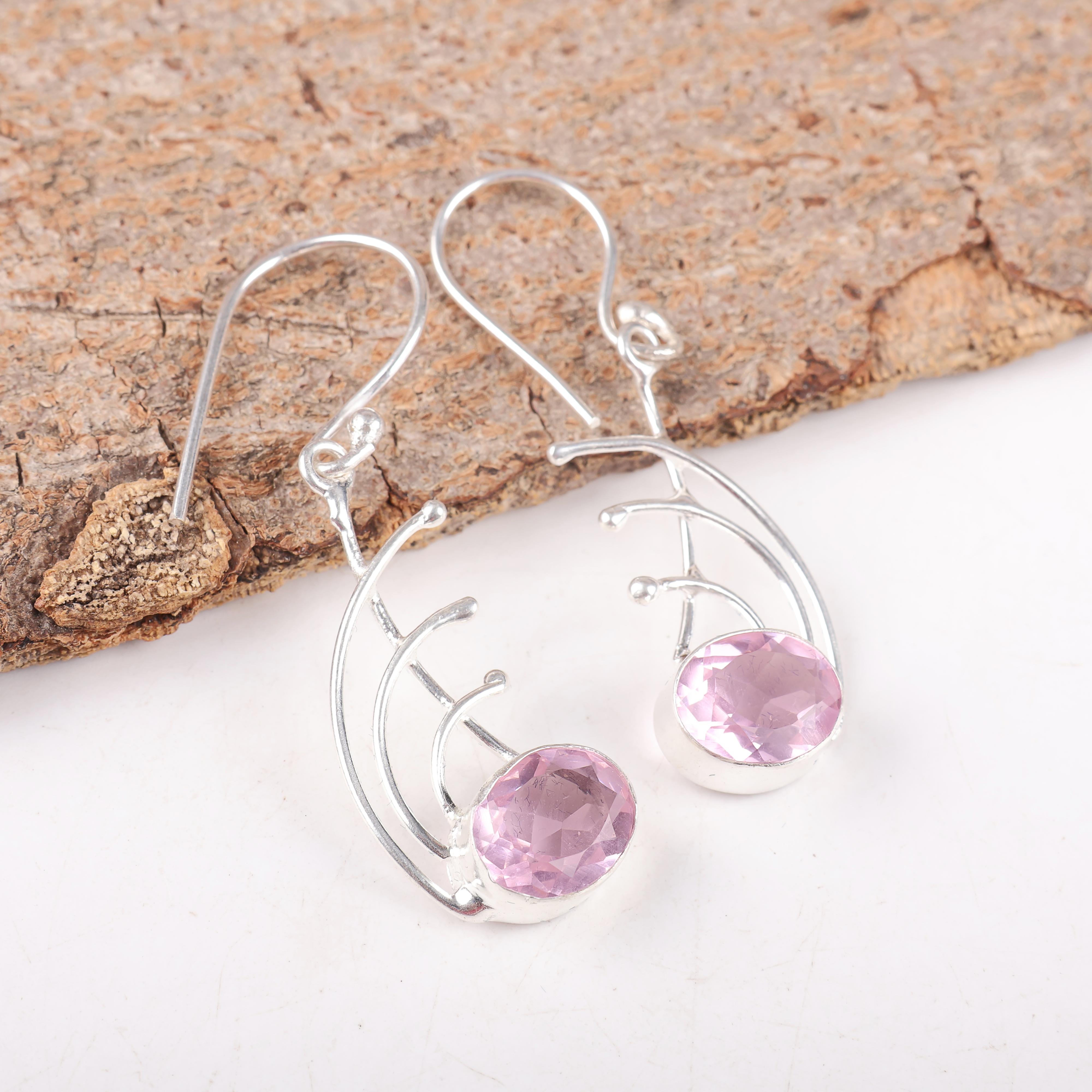 Morganite Gemstone Jewelry, Handmade Silver Earrings, 925 Solid Sterling Silver Jewelry, Beautiful Morganite Earrings For Gift 1.77 Inches рожевий
Morganite Gemstone Jewelry, Handmade Silver Earrings, 925 Solid Sterling Silver Jewelry, Beautiful Morganite Earrings For Gift 1.77 Inches рожевий