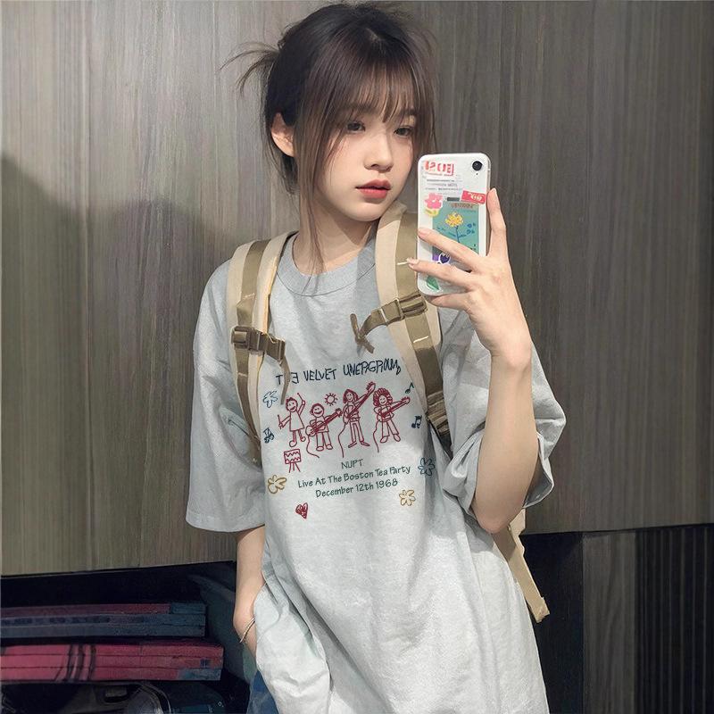 American cotton short-sleeved t-shirt men s and women s tide summer popular design sense niche half-sleeved casual versatile top t-shirt 3xl (recommended 85-95kg ) світло-сірого кольору
American cotton short-sleeved t-shirt men s and women s tide summer popular design sense niche half-sleeved casual versatile top t-shirt 3xl (recommended 85-95kg ) світло-сірого кольору