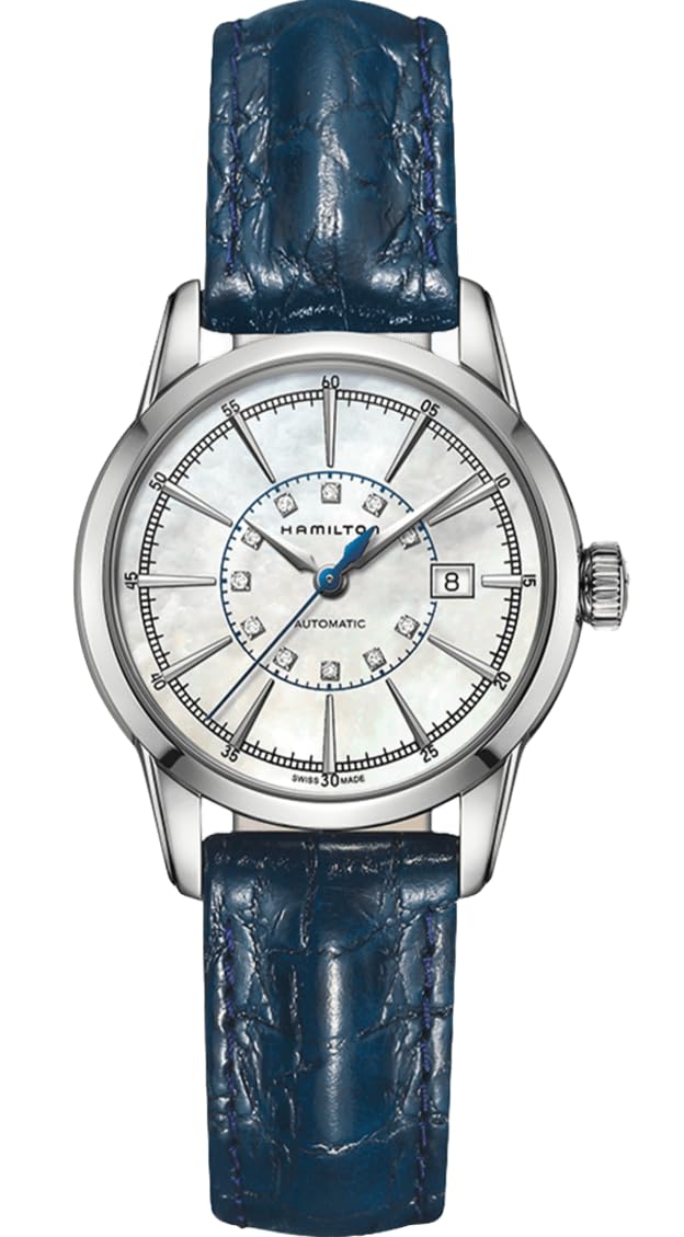 HAMILTON Railroad Lady Automatic 5 ATM Water Sapphire White Pearl Stainless Steel Women s Watch, H40405691, Automatic, Resistance, Crystal, Dial,
HAMILTON Railroad Lady Automatic 5 ATM Water Sapphire White Pearl Stainless Steel Women s Watch, H40405691, Automatic, Resistance, Crystal, Dial,