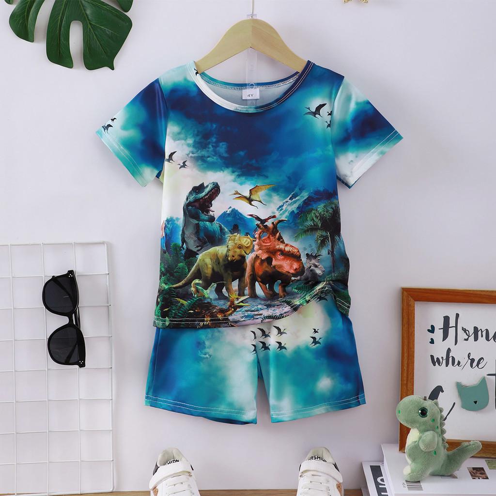 Комплект летней детской одежды для мальчиков из 2 предметов: топ с короткими рукавами и принтом динозавра, шорты, стильный удобный костюм для мальчиков 4-7 лет 140
Комплект летней детской одежды для мальчиков из 2 предметов: топ с короткими рукавами и принтом динозавра, шорты, стильный удобный костюм для мальчиков 4-7 лет 140